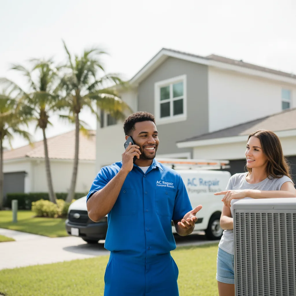 AC Repair Pompano Beach customer support in Farmers Branch